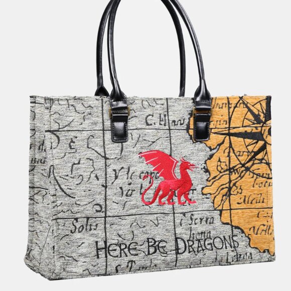 MCW Here Be Dragons Work Tote - NWOT - Picture 1 of 12